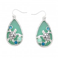 Turtle Seaglass Earring