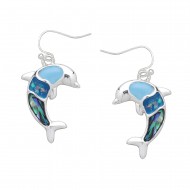 Dolphin Opal Earring