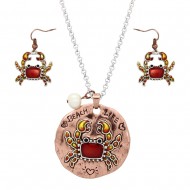 Crab Necklace Set