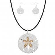 Sand Dollar Necklace Set