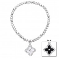 CZ + Pearl Reversible Bracelet