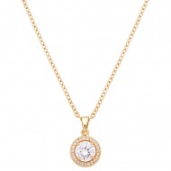 CZ Charm Pendant Necklace