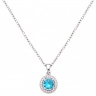 CZ Charm Pendant Necklace