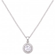 CZ Charm Pendant Necklace