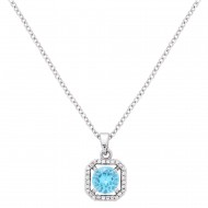 CZ Charm Pendant Necklace