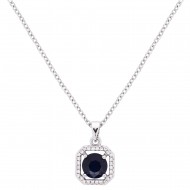 CZ Charm Pendant Necklace