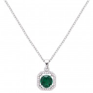 CZ Charm Pendant Necklace