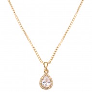 CZ Charm Pendant Necklace