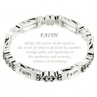 Faith Message Bracelet
