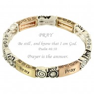 Pray Message Bracelet