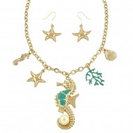 Sea Life Necklace Set