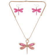 Dragonfly Necklace & Earring Set