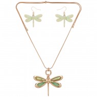 Dragonfly Necklace & Earring Set