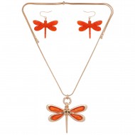 Dragonfly Necklace & Earring Set