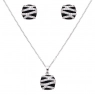 CZ Necklace Earring Set