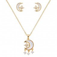 CZ Necklace Earring Set