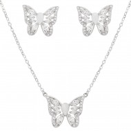 CZ Necklace Earring Set
