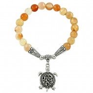 Apricot Agate Stone Bracelet