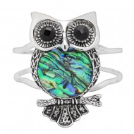 Abalone Owl Bracelet