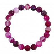 Fuchsia Agate Bracelet