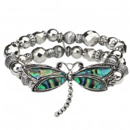 Dragonfly Abalone Bracelet