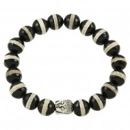 Zebra Marble Stone Bracelet