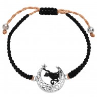 Black Cat & Moon Bracelet