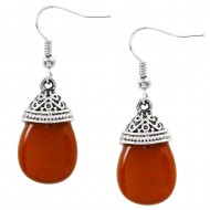 Red Agate Earring