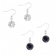 CZ Earring 10mm 2 in 1