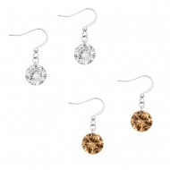 CZ Earring 10mm 2 in 1