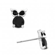 Owl CZ Earring