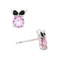 Owl CZ Earring