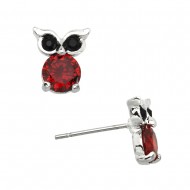 Owl CZ Earring