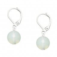 White Opal Stone Earring