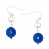 Blue Agate Earring