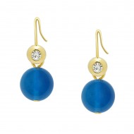 Blue Agate Earring