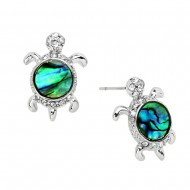 Turtle Abalone Earring