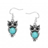 Owl Turquoise Earring