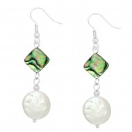 Abalone & Pearl Earring