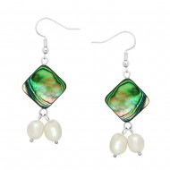 Abalone & Pearl Earring