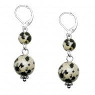 Dalmatian Stone Earring