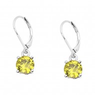 Cubic Zirconia Earring 8mm