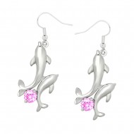 Dolphin CZ Earring