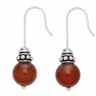 Red Agate Earring