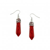 Coral Stone Earring