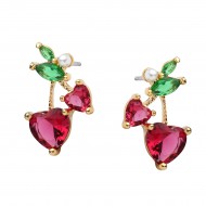 Heart & Cherry Earring