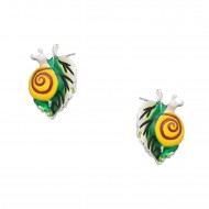 Snail & Leaf Earring