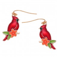 Cardinal Bird Earring
