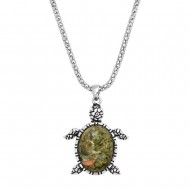 Turtle Gemstone Necklace