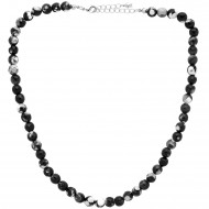 Black & White Agate Necklace